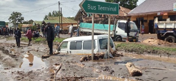Rufiji — Bus Terminal Flooded
